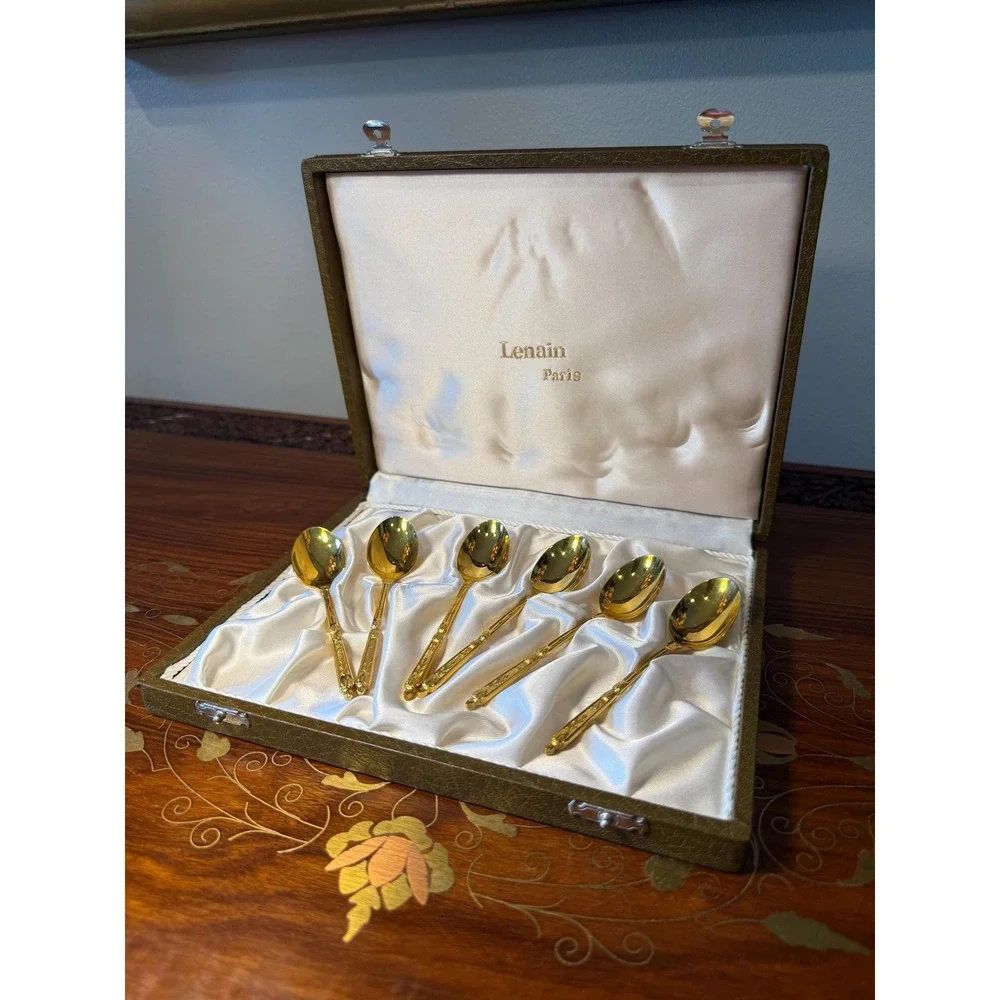 Vintage Lenain Paris‎ Espresso Spoons - Set of 6